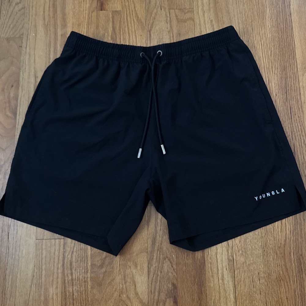 Men’s Black YoungLa Running Shorts